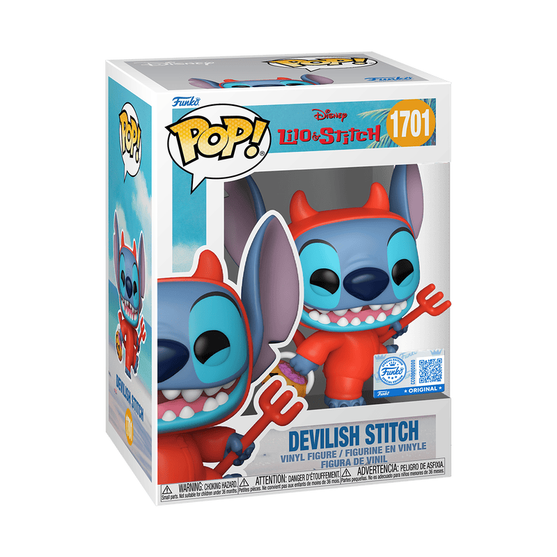 FUNKO POP DISNEY: LILO & STITCH - STITCH AS DEVIL W/CHASE 889698918336