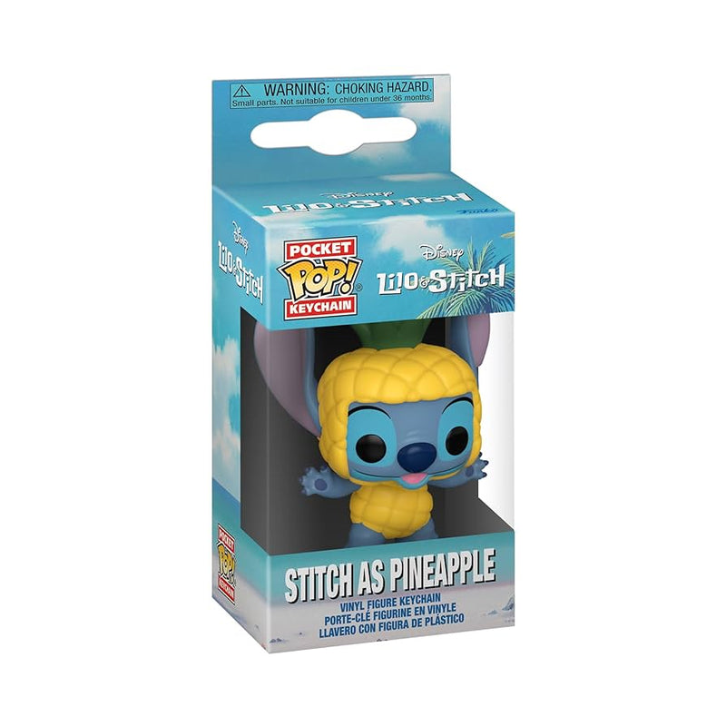 FUNKO POP KEYCHAIN: DISNEY - STITCH (PINEAPPLE COSTUME) 889698872096