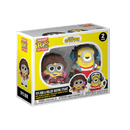 FUNKO POP KEYCHAIN: MINIONS - 70'S BOB & ROLLER SKATING STUART 2-PACK 889698494939