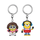 FUNKO POP KEYCHAIN: MINIONS - 70'S BOB & ROLLER SKATING STUART 2-PACK 889698494939