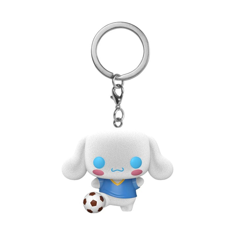 FUNKO POP KEYCHAIN: SANRIO - CINNAMOROLL (SOCCER BALL) (FLOCKED) 889698821452