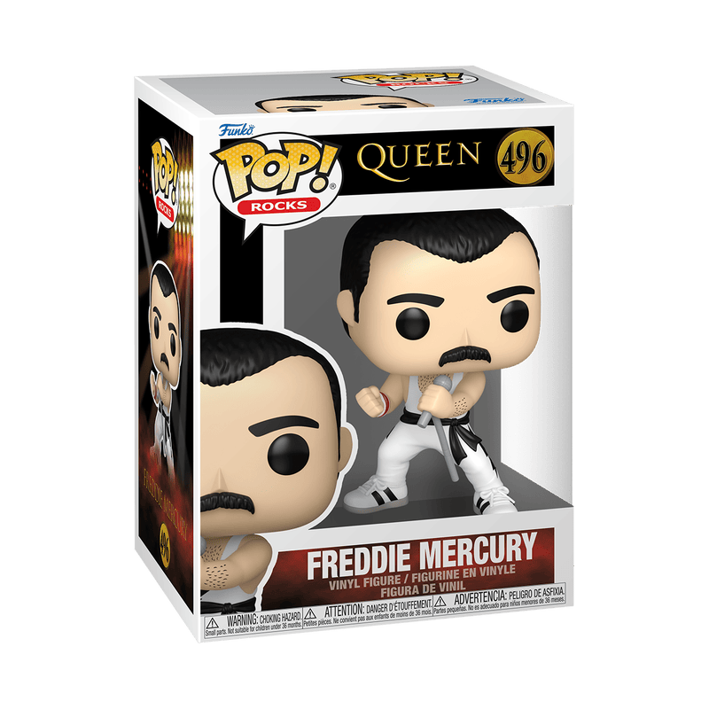 FUNKO POP ROCKS: QUEEN - FREDDIE MERCURY (WHITE SINGLET) 889698753739