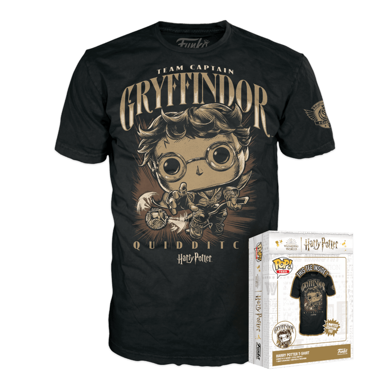 FUNKO POP TEE: HARRY POTTER - QUIDDITCH HARRY - DAMAGED BOX 3200000002371