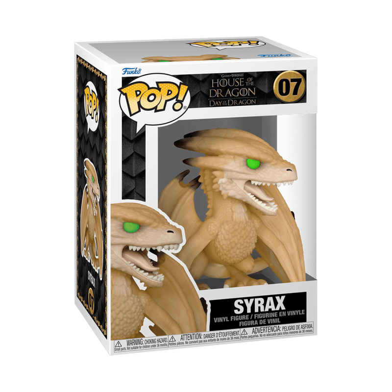 FUNKO POP TV: HOUSE OF THE DRAGON SYRAX (DRAGON) 889698656054