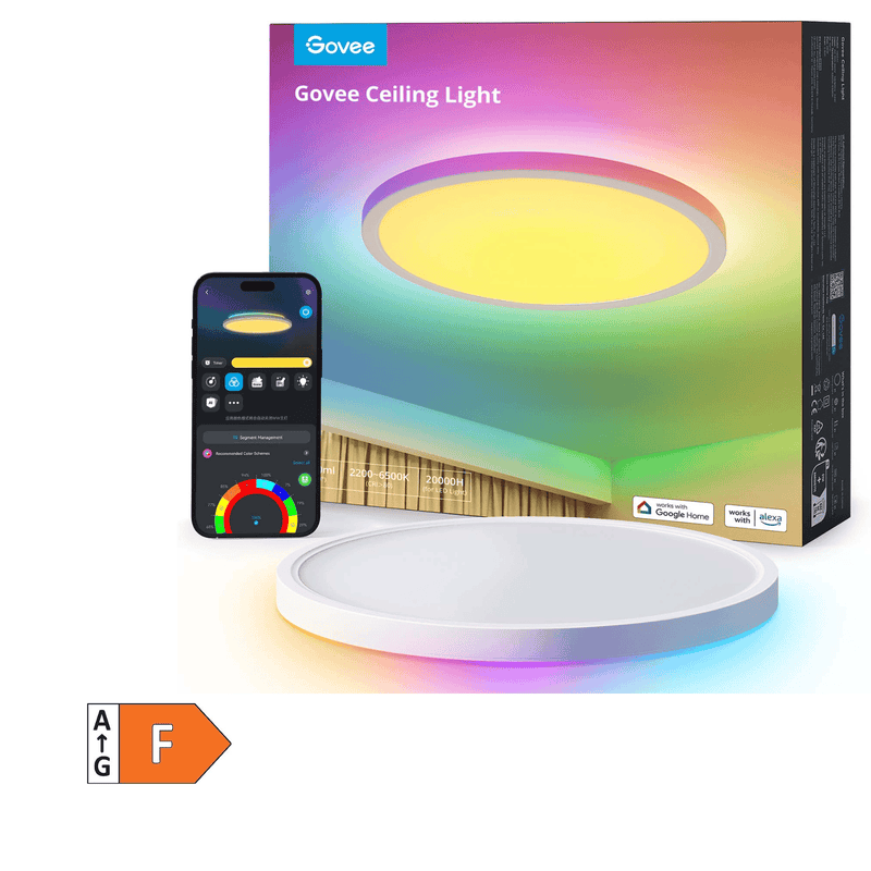 GOVEE 12INCH RGBWW + RGBIC ROUND SMART CEILING LIGHT 6974316994206