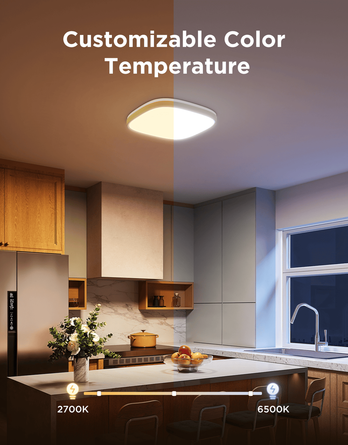 GOVEE 12INCH RGBWW + RGBIC SQUARE SMART CEILING LIGHT 6974316995876