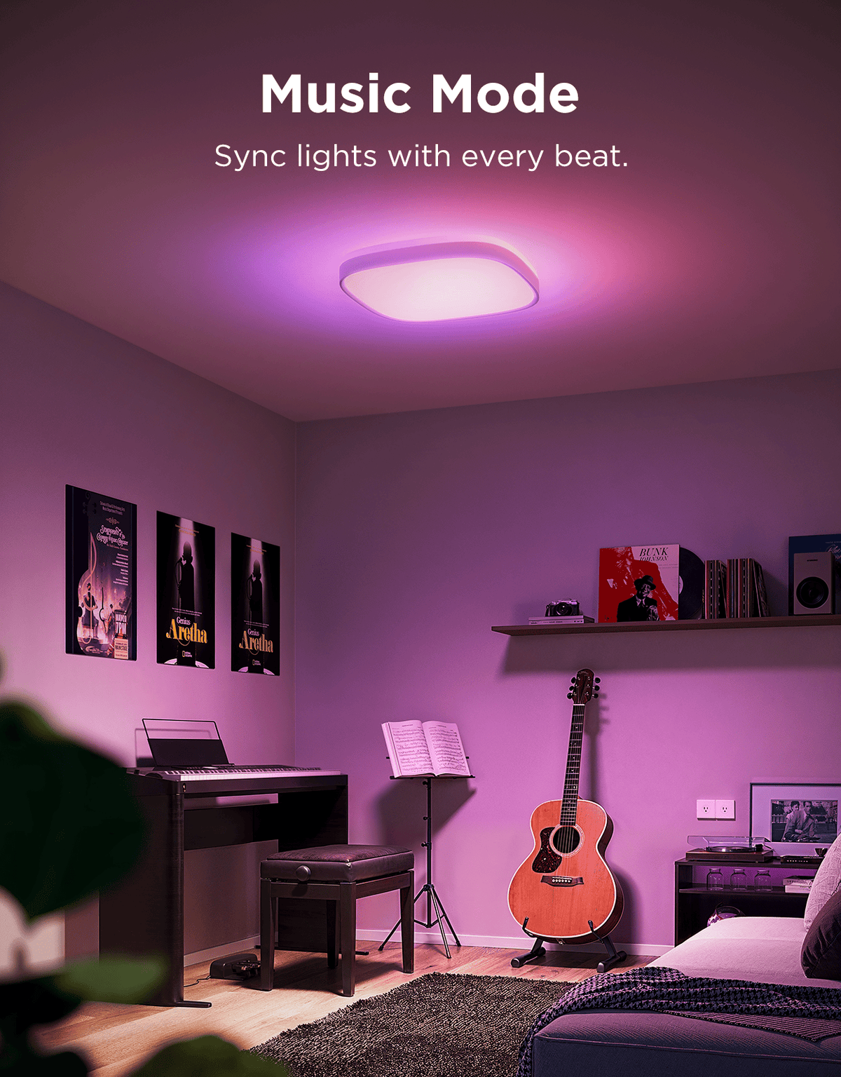 GOVEE 12INCH RGBWW + RGBIC SQUARE SMART CEILING LIGHT 6974316995876