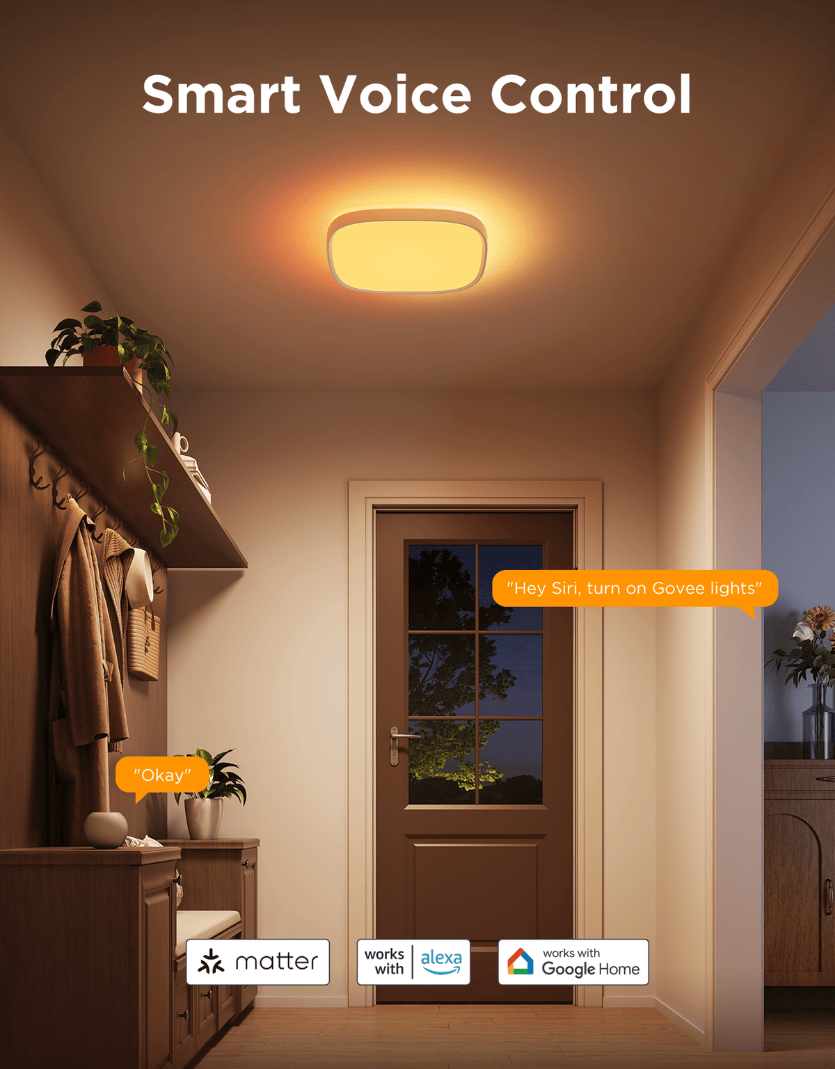 GOVEE 12INCH RGBWW + RGBIC SQUARE SMART CEILING LIGHT 6974316995876