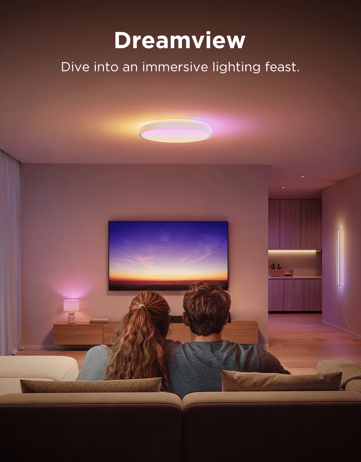 GOVEE 15INCH RGBICWW + RGBICWW ROUND SMART CEILING LIGHT 6974316995937