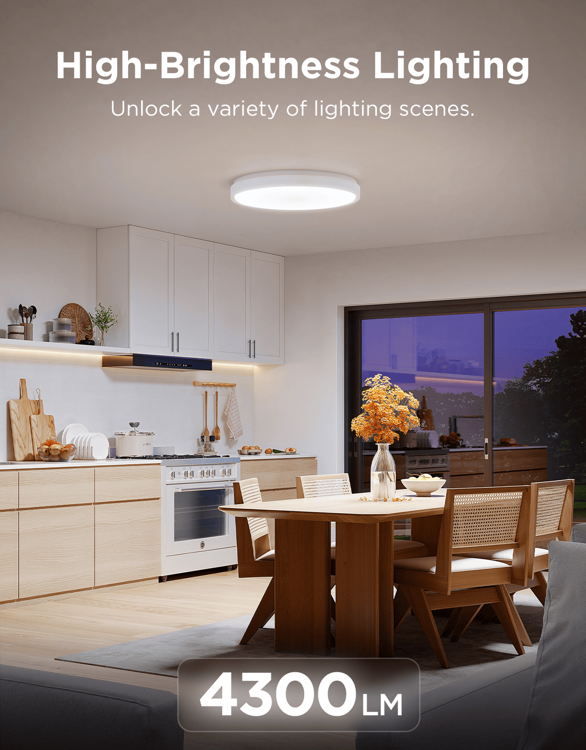 GOVEE 15INCH RGBICWW + RGBICWW ROUND SMART CEILING LIGHT 6974316995937