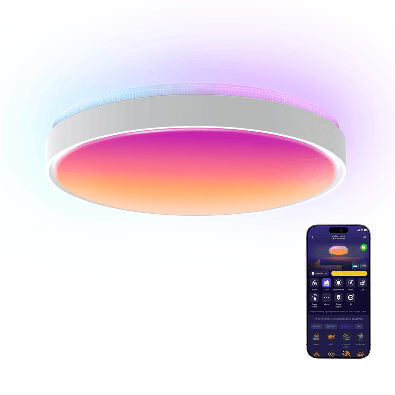 GOVEE 15INCH RGBICWW + RGBICWW ROUND SMART CEILING LIGHT 6974316995937