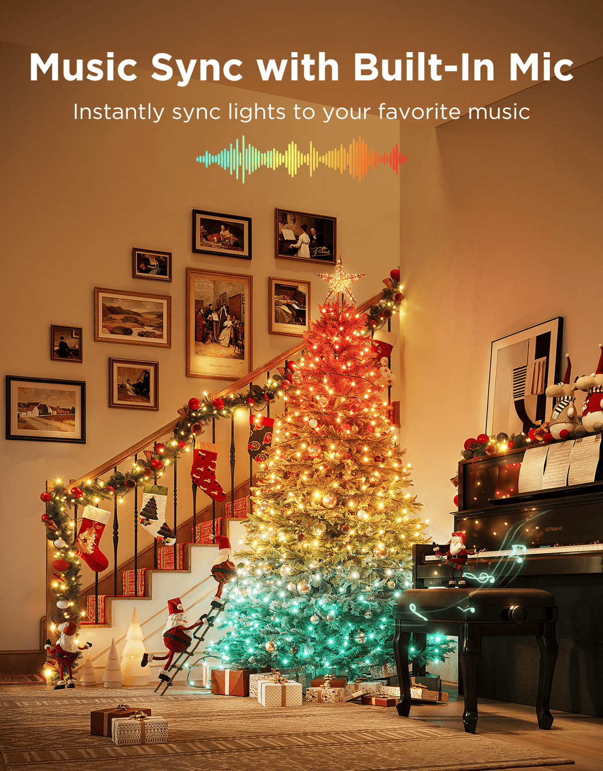 GOVEE CHRISTMAS SPARKLE STRING LIGHTS - 20M 6974316995784