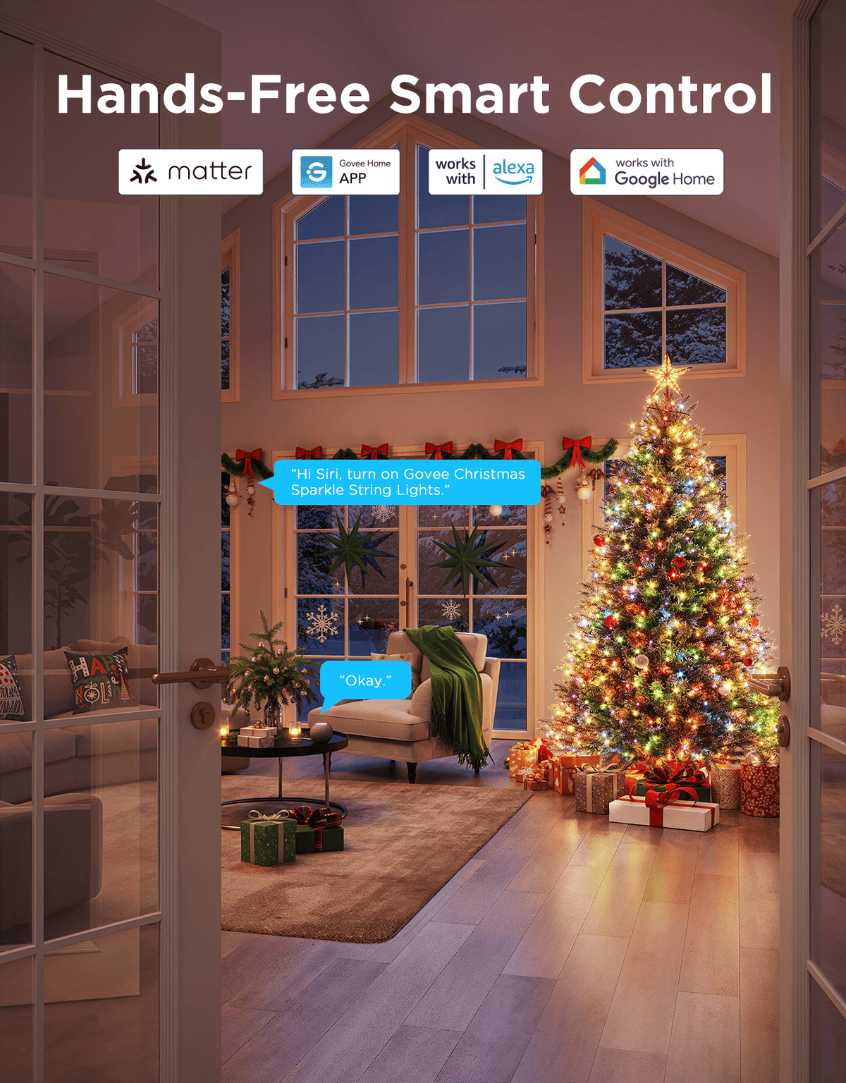 GOVEE CHRISTMAS SPARKLE STRING LIGHTS - 20M 6974316995784