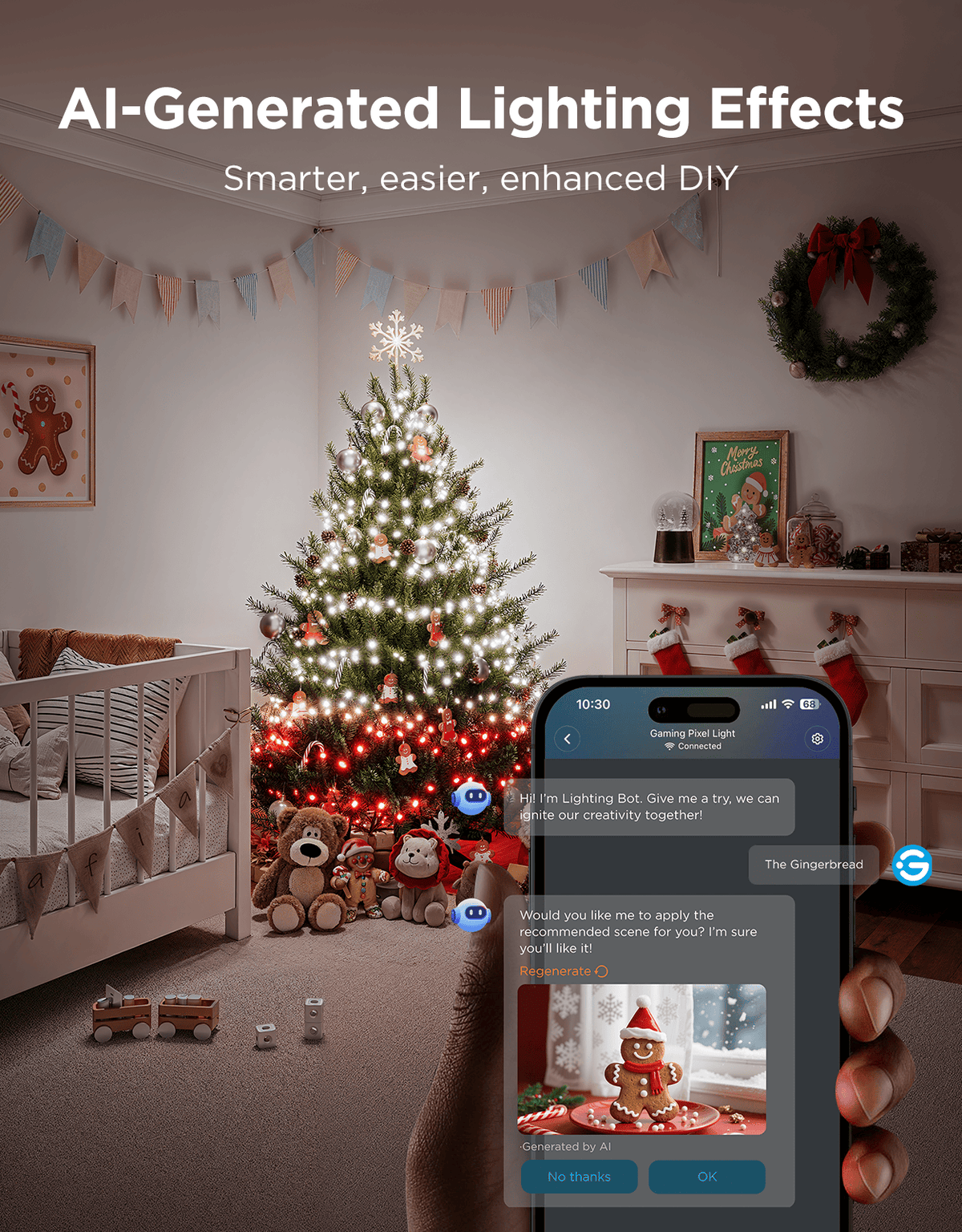 GOVEE CHRISTMAS SPARKLE STRING LIGHTS - 20M 6974316995784