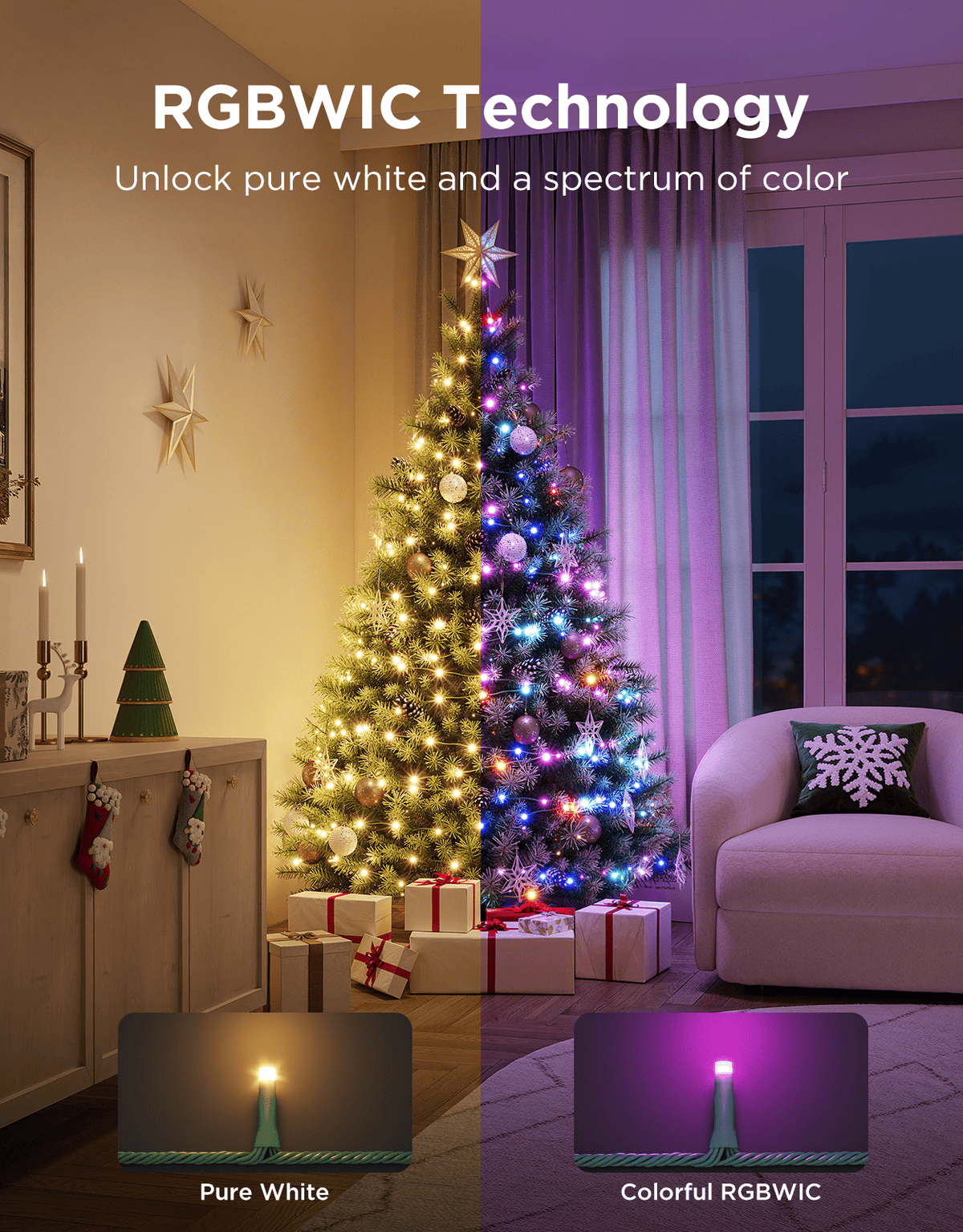 GOVEE CHRISTMAS SPARKLE STRING LIGHTS - 20M 6974316995784
