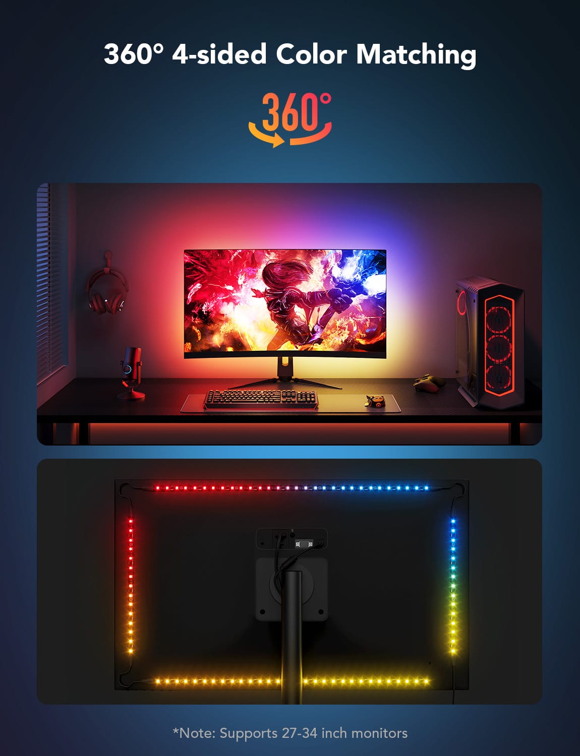 GOVEE Gaming Light Strip G1 27-34 – DAMAGED BOX 3200000006126