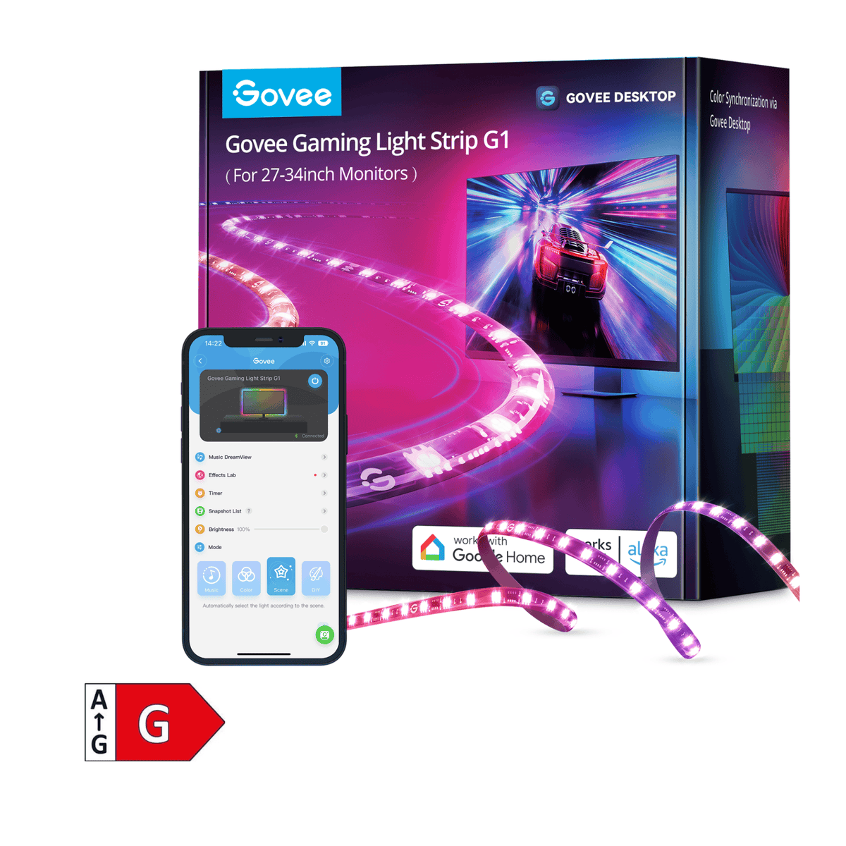 GOVEE Gaming Light Strip G1 27-34 – DAMAGED BOX 3200000006126