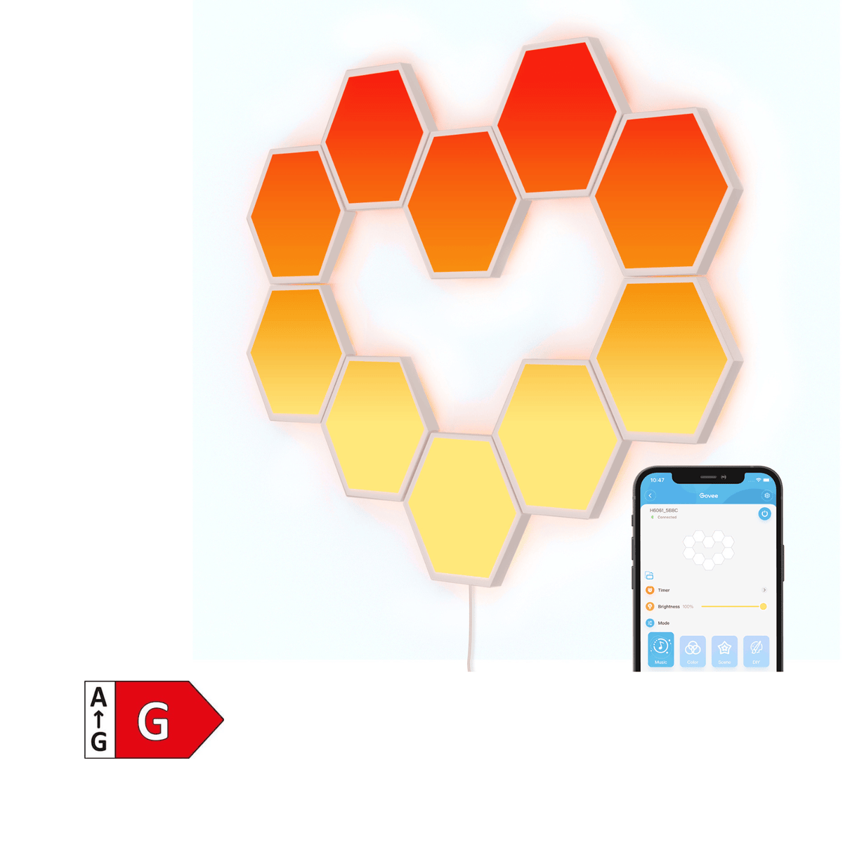 GOVEE GLIDE HEXA LIGHT PANELS - 10 PACK 6974316991038