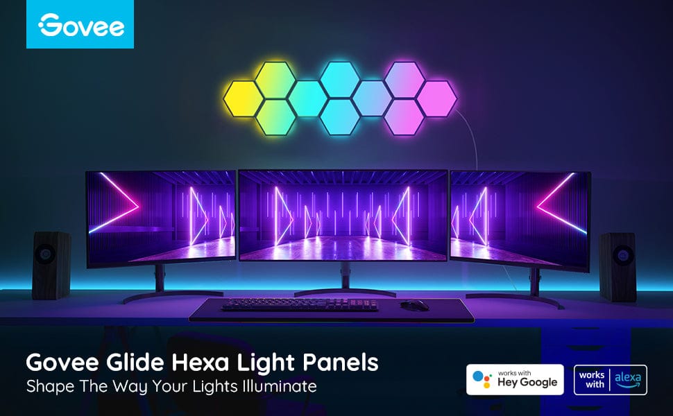 GOVEE GLIDE HEXA LIGHT PANELS - 10 PACK - DAMAGED BOX 3200000006058