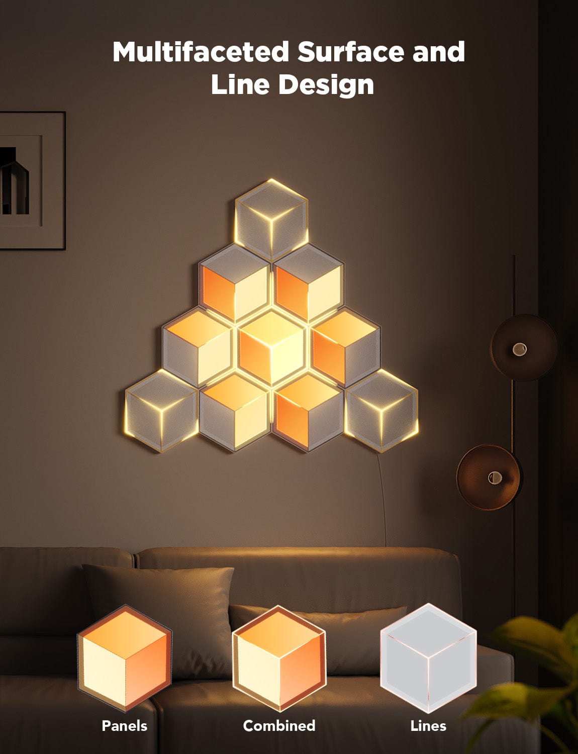 GOVEE GLIDE HEXAGON LIGHT PANELS ULTRA 7 PACK 6974316998662