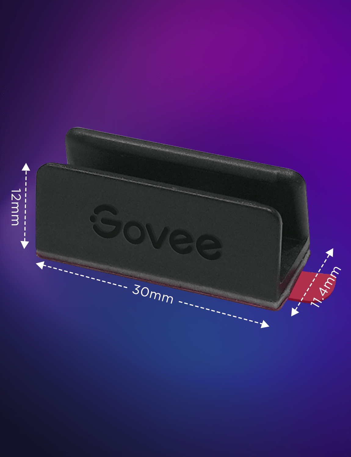 GOVEE NEON ROPE LIGHT 2 BRACKET BLACK 20 PCS 1 PACK 6974316999409