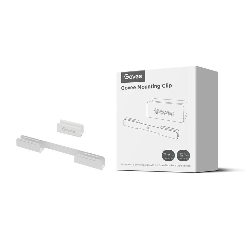 GOVEE NEON ROPE LIGHT 2 BRACKET WHITE - 15PCS 6974316992905