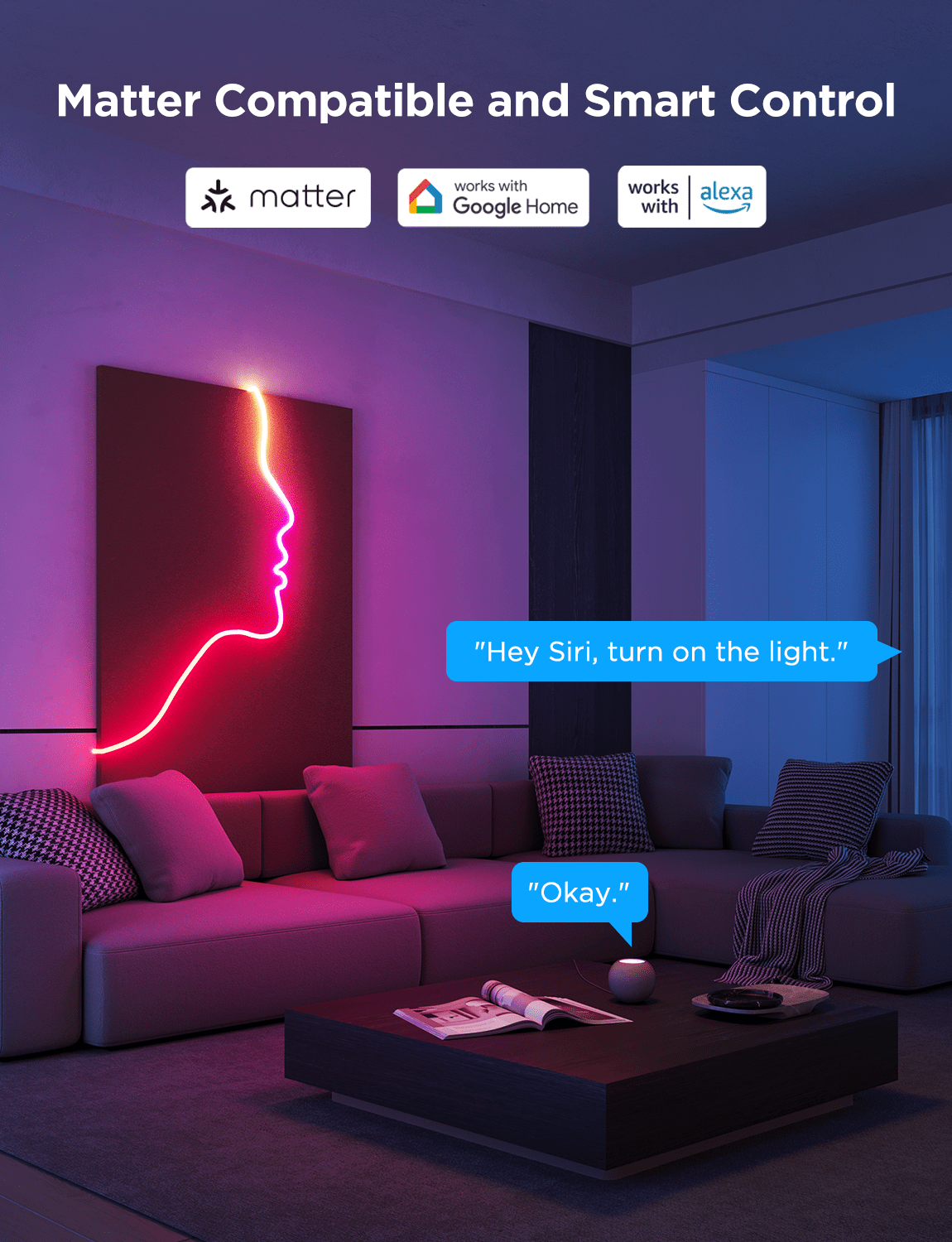 GOVEE NEON ROPE STRIP LIGTH 2 -3M 6974316998877