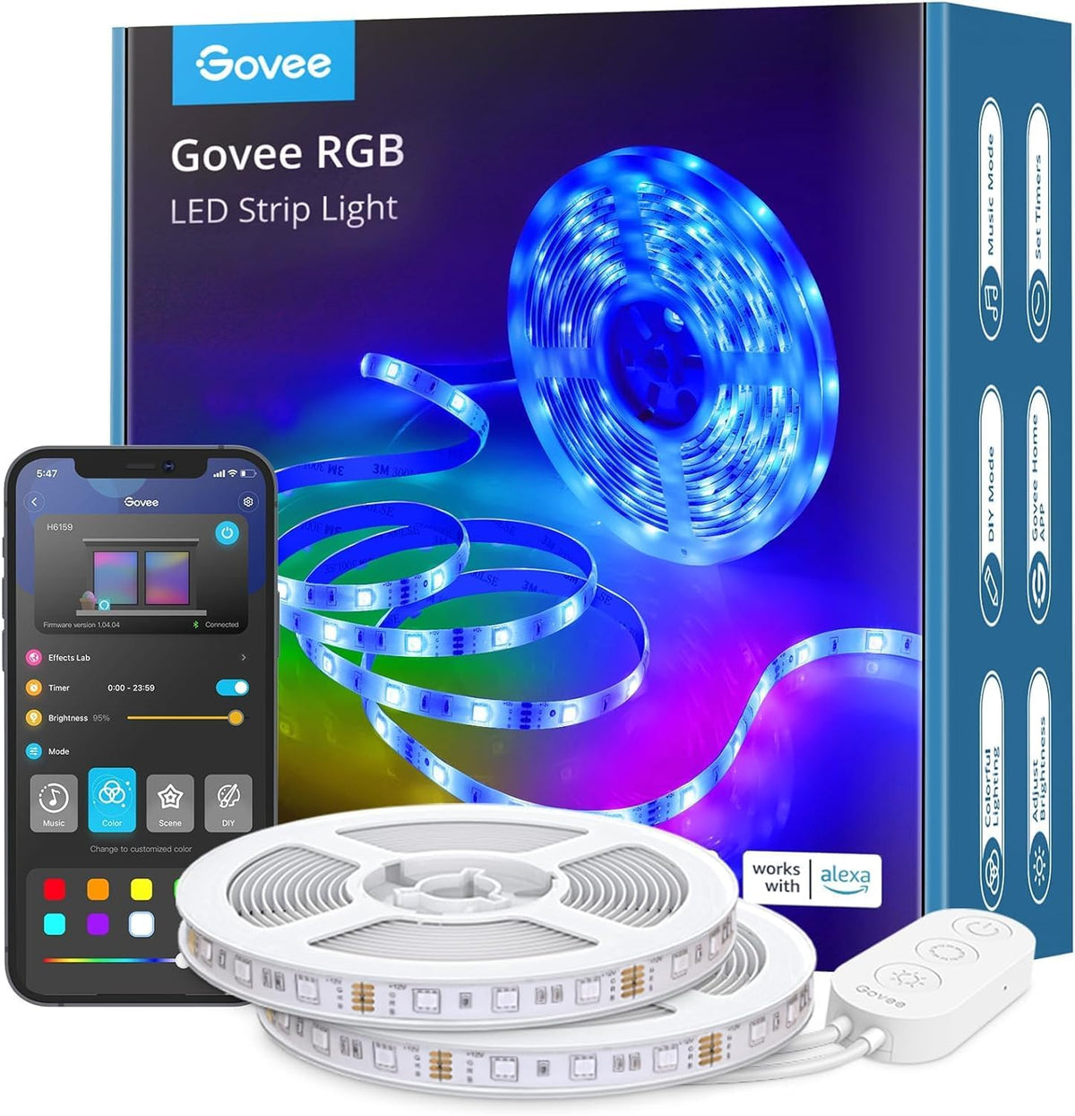 GOVEE RGB LED STRIP LIGHTS 2 x 5M 6974316998525