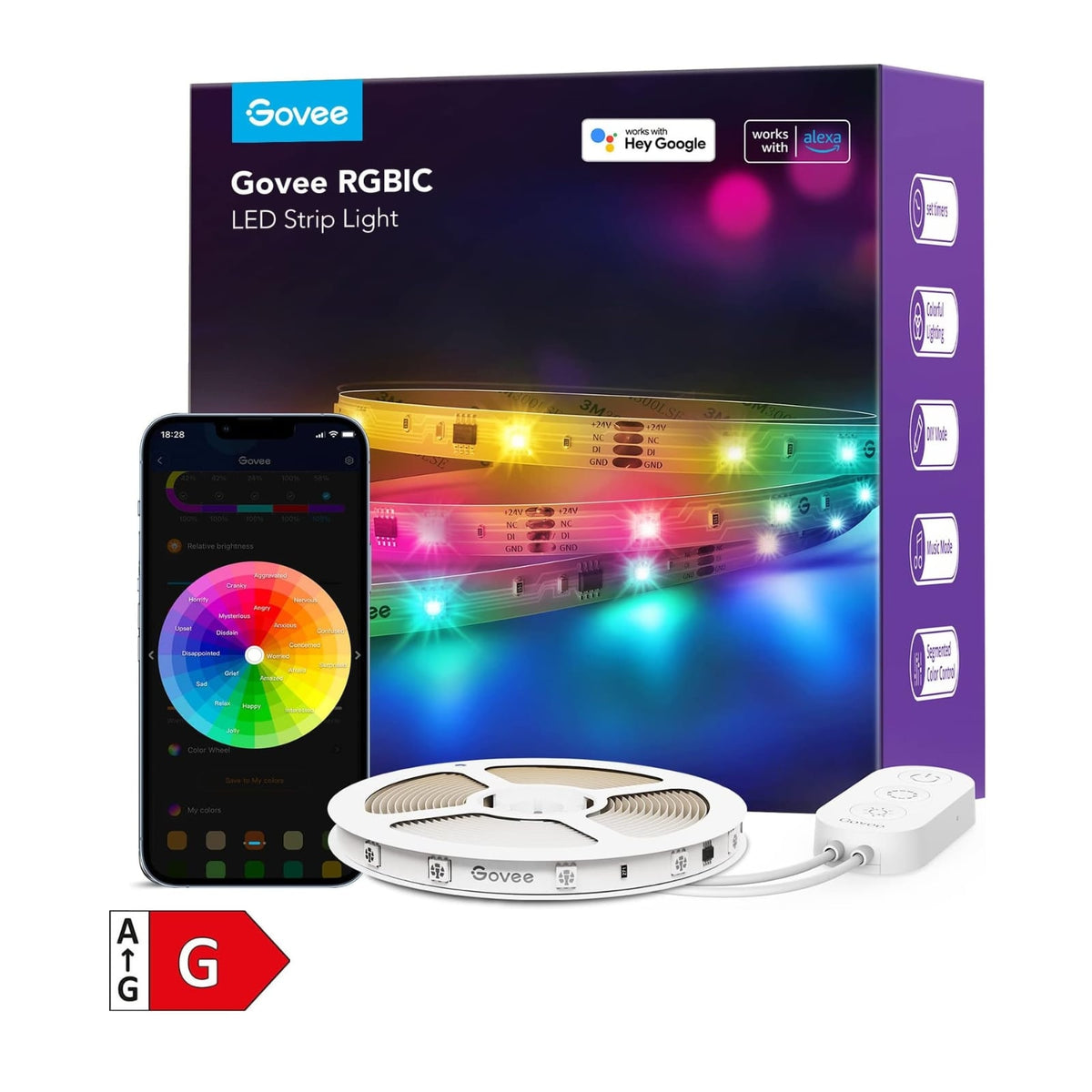 GOVEE RGBIC BASIC LED STRIP LIGHTS 10M - DAMAGED BOX 3200000006102