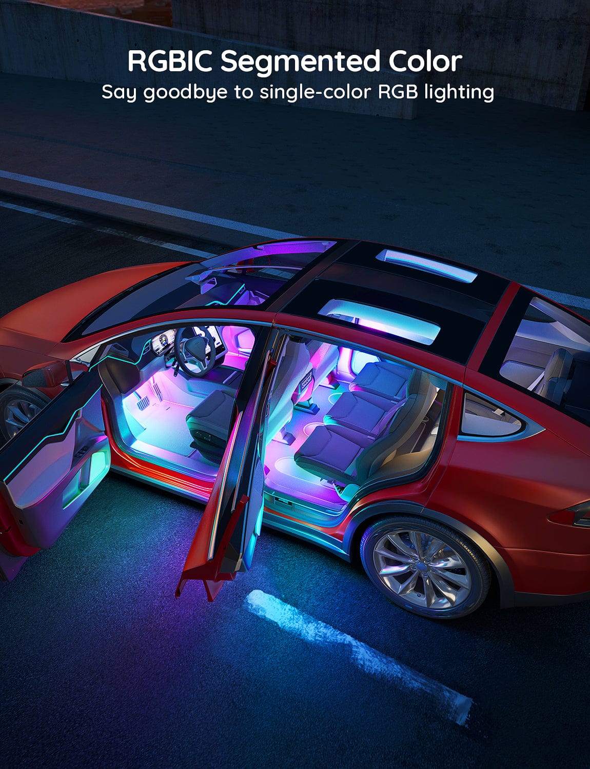 GOVEE RGBIC INTERIOR CAR LIGHTS WITHOUT REMOTE CONTROL - DAMAGED BOX 3200000006034