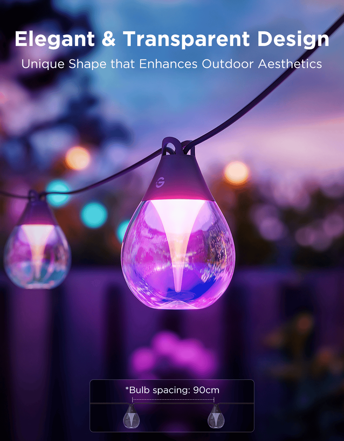 GOVEE RGBICW OUTDOOR STRING LIGHTS 6974316995890