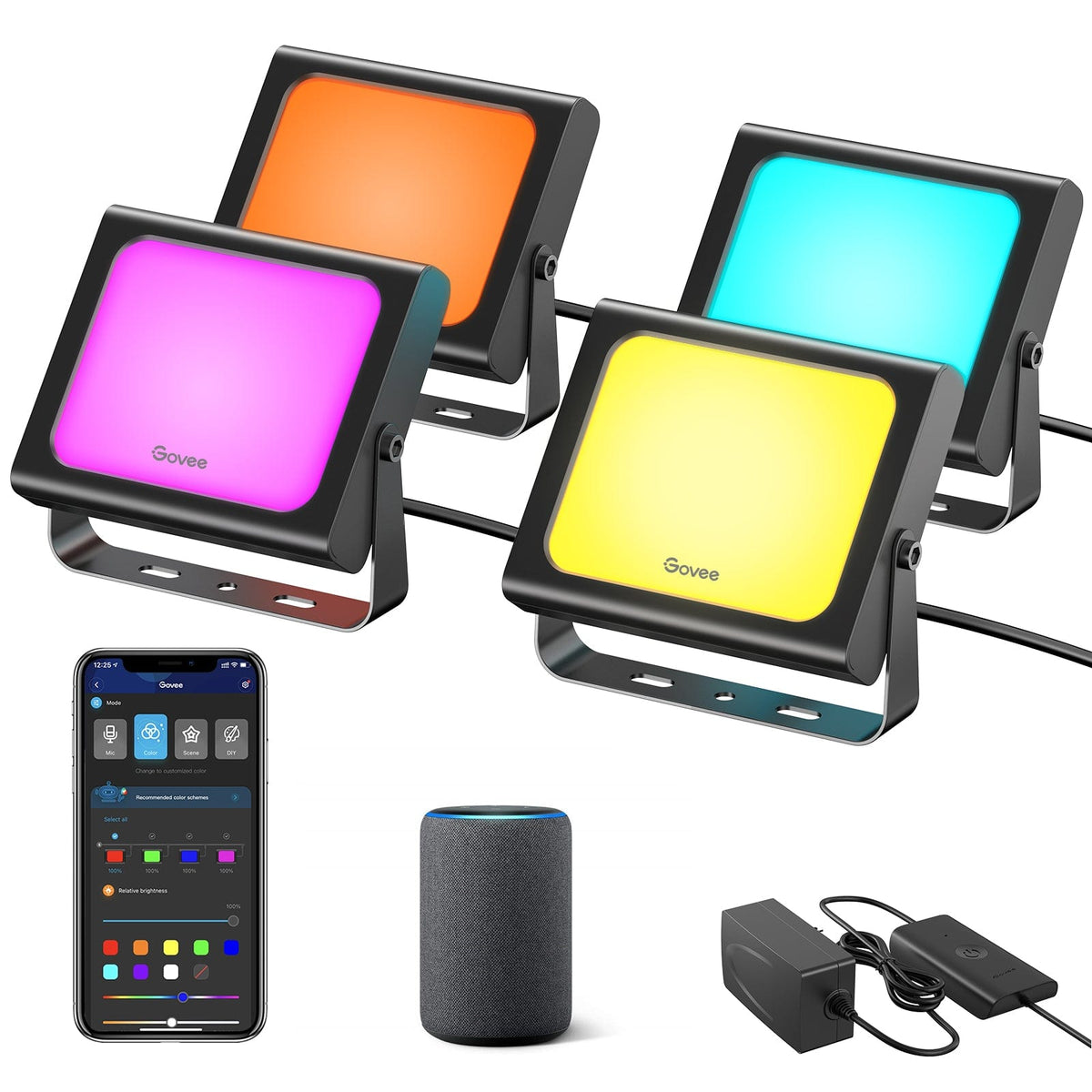 GOVEE RGBICWW LED SMART FLOOD LIGHTS 6974316991540