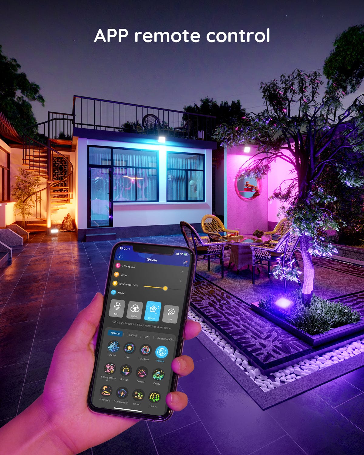 GOVEE RGBICWW LED SMART FLOOD LIGHTS 6974316991540