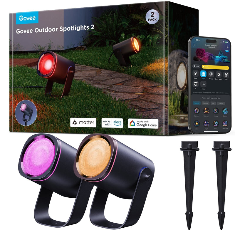 GOVEE RGBICWW OUTDOOR SPOTLIGHTS 6974316993353