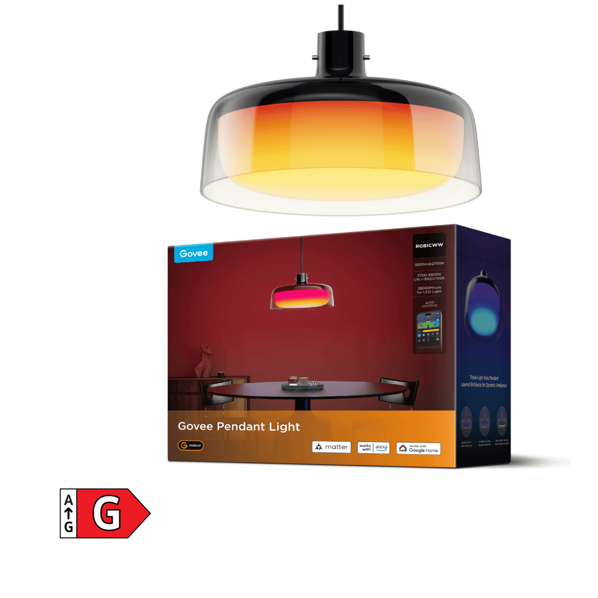 GOVEE RGBICWW PENDANT LIGHT 6974316991922