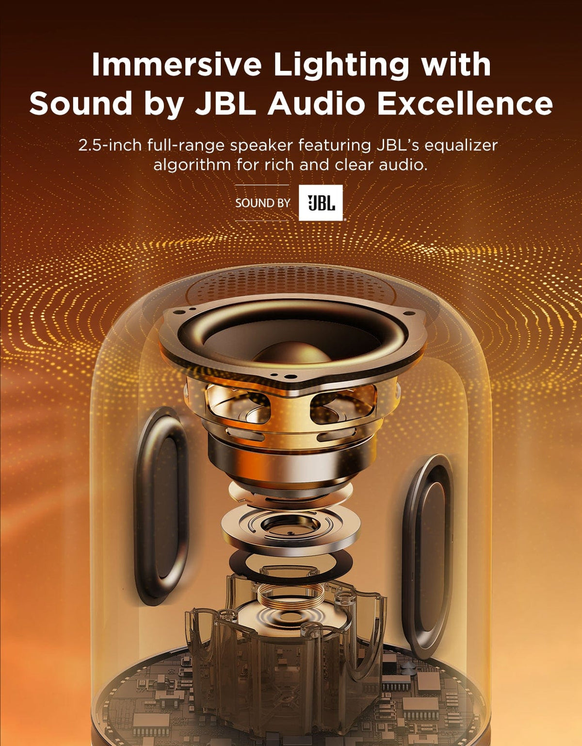 GOVEE RGBICWW TABLE LAMP 2 PRO SOUND BY JBL 6974316990246