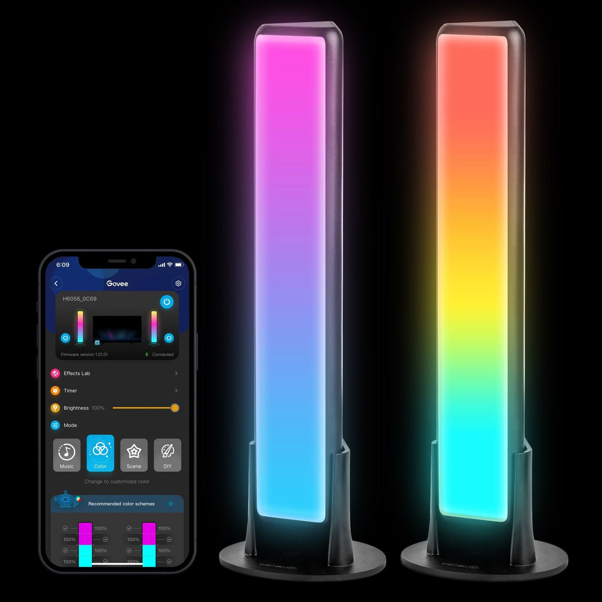 GOVEE RGBICWW WIFI + BLUETOOTH FLOW PLUS LIGHT BARS 6974316990765