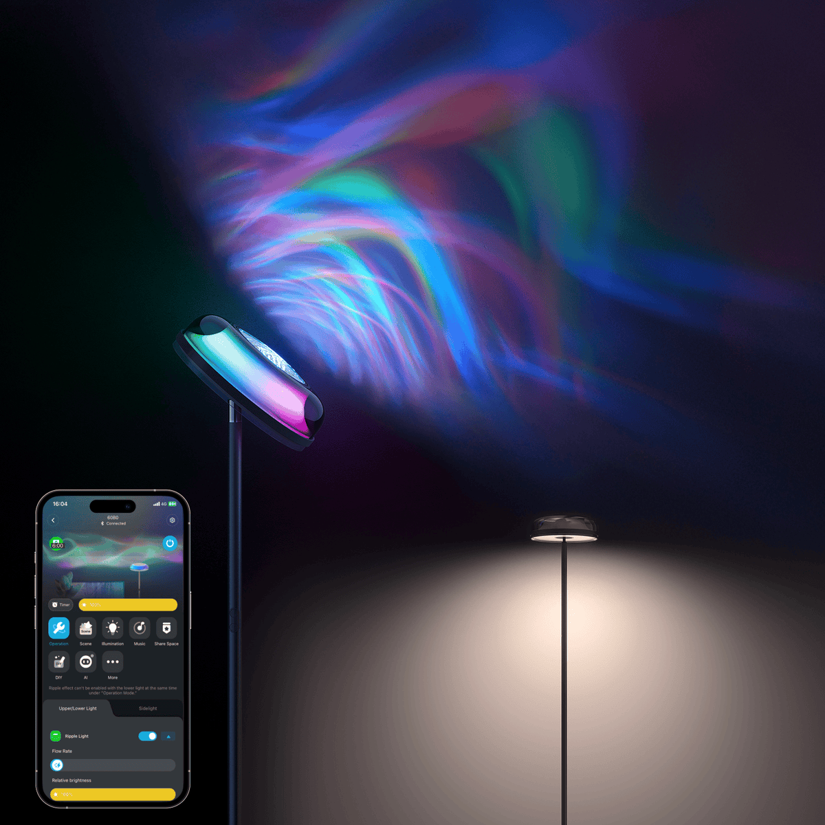 GOVEE RGBWW + RGBIC + WW UPLIGHTER FLOOR LAMP 6974316995968