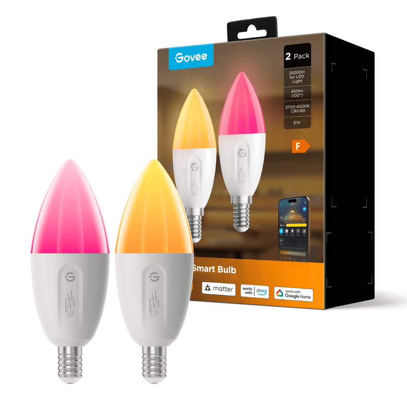 GOVEE RGBWW SMART LED BULB (2PACKS) E14 6974316993360