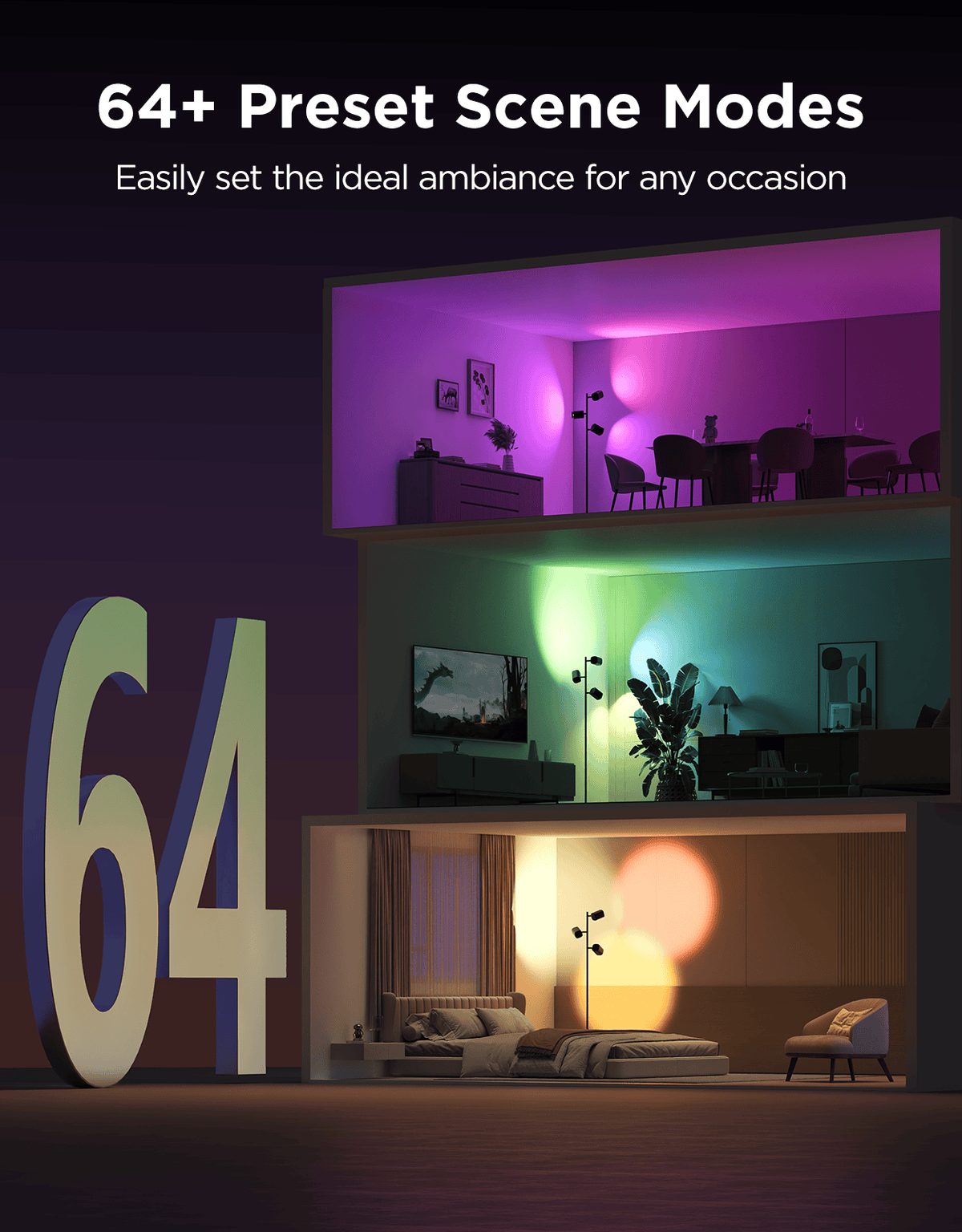 GOVEE RGBWW TREE FLOOR LAMP 6974316990253