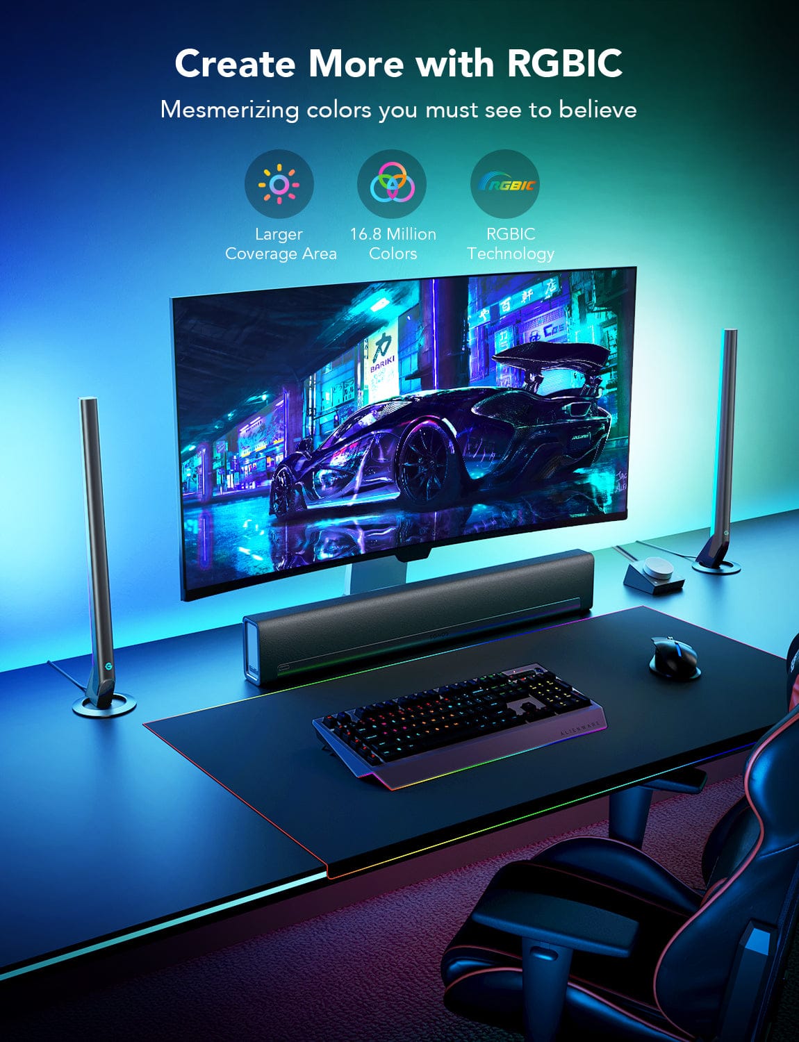 GOVEE SMART GAMING LIGHT BARS - DAMAGED BOX 3200000006089
