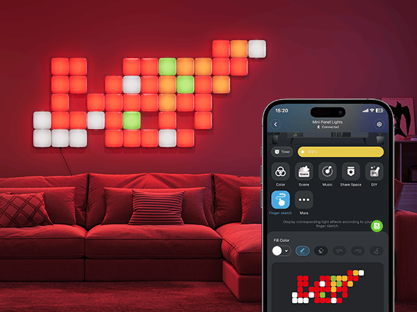 GOVEE SMART MINI PANEL LIGHTS EXTENSION - 6 PACK 6974316995920