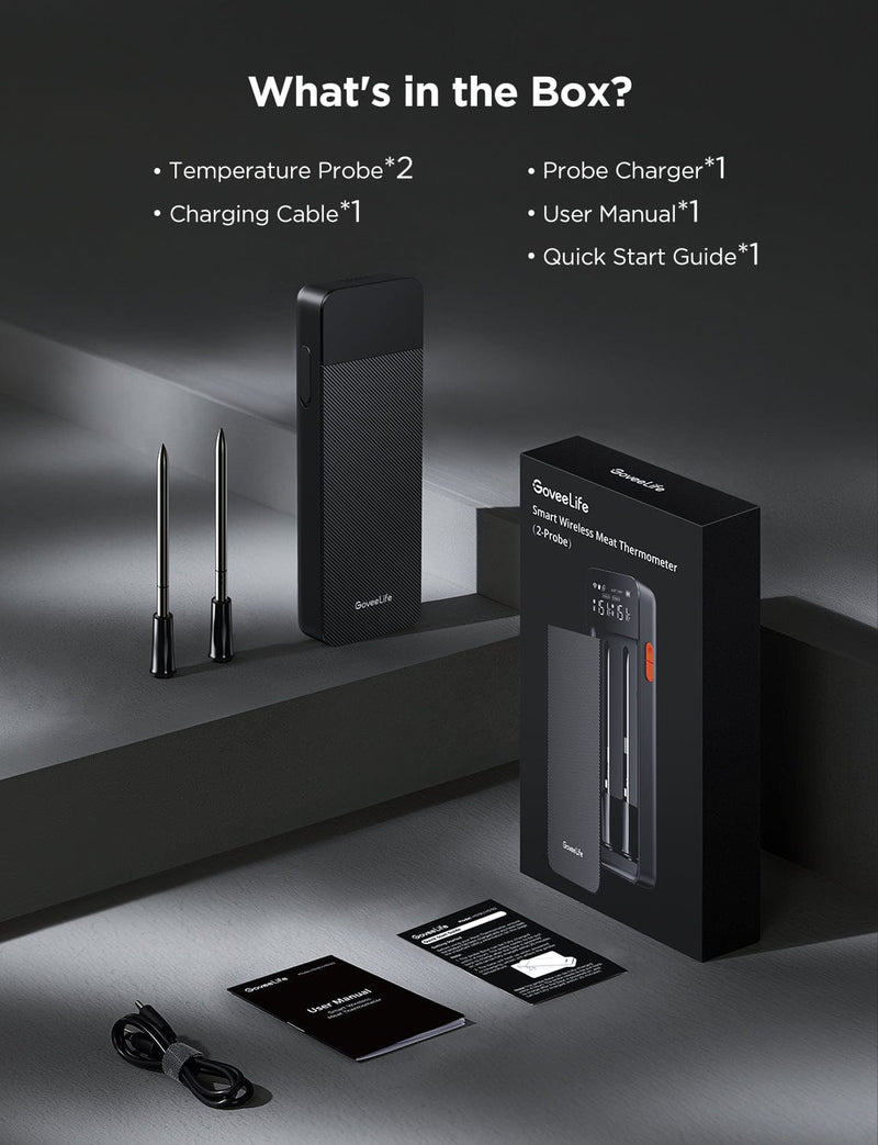 GOVEE SMART WIRELESS MEAT THERMOMETER (2-PROBE) 6974316996798