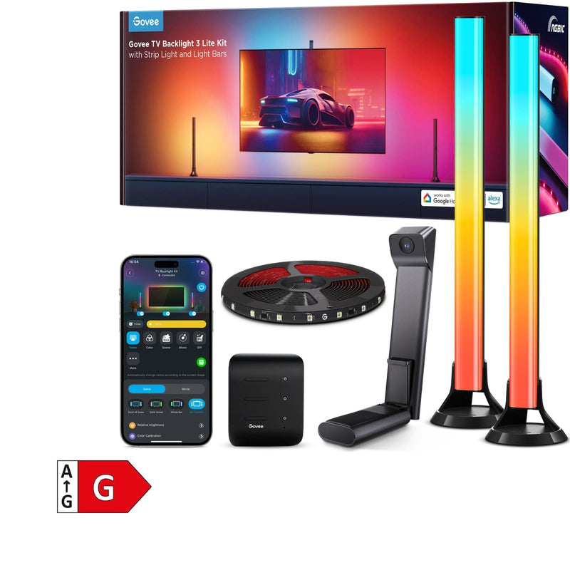 GOVEE TV BACKLIGHT 3 LITE KIT WITH STRIP LIGHT AND LIGHT BAR 6974316999980
