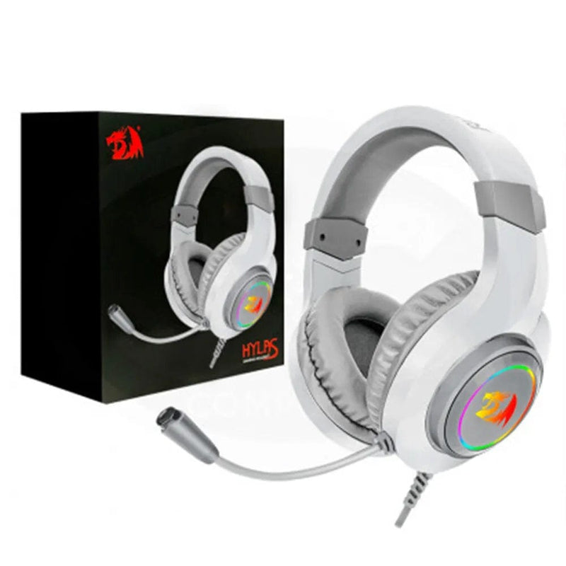 HEADSET - REDRAGON HYLAS H260 RGB WHITE 6950376708403