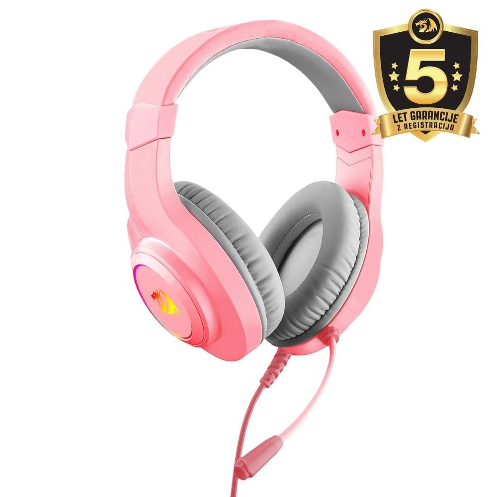 HEADSET - REDRAGON HYLAS PINK H260 RGB 6950376707567