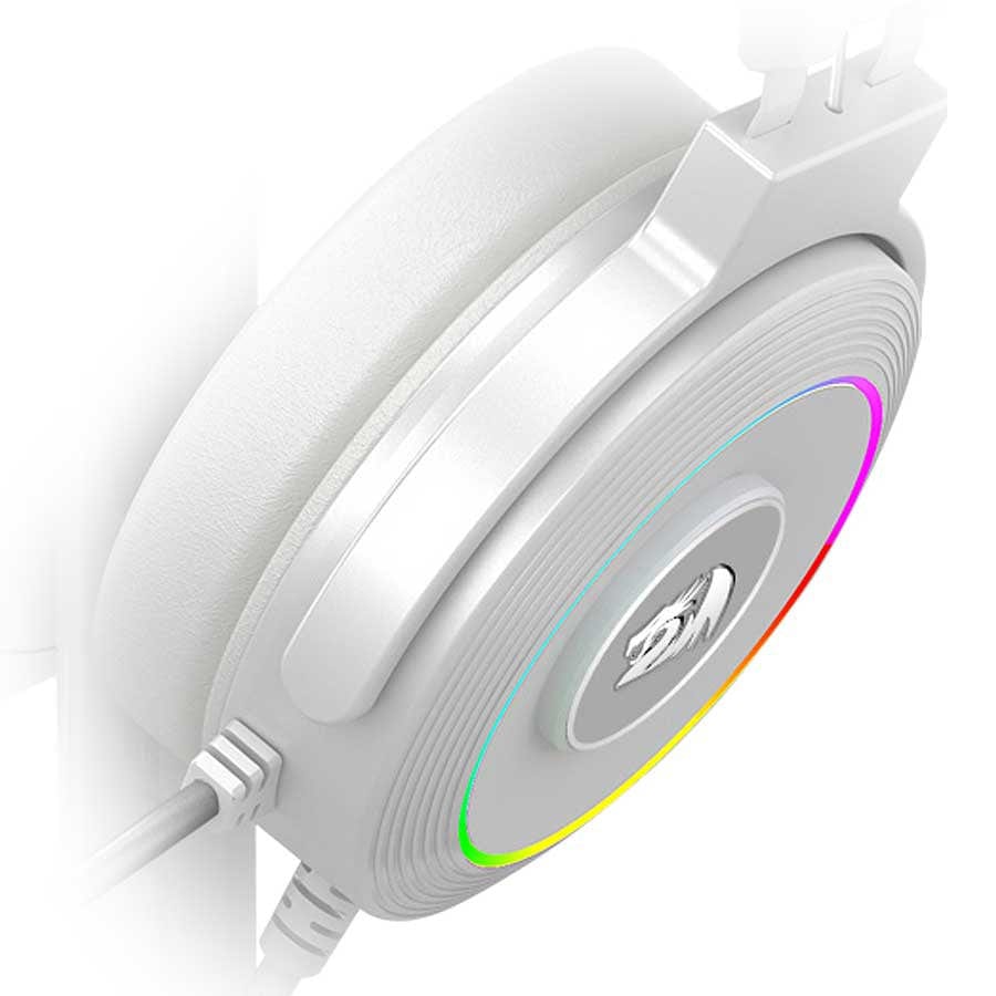 HEADSET - REDRAGON LAMIA 2 H320 RGB WITH STAND - WHITE 6950376778857
