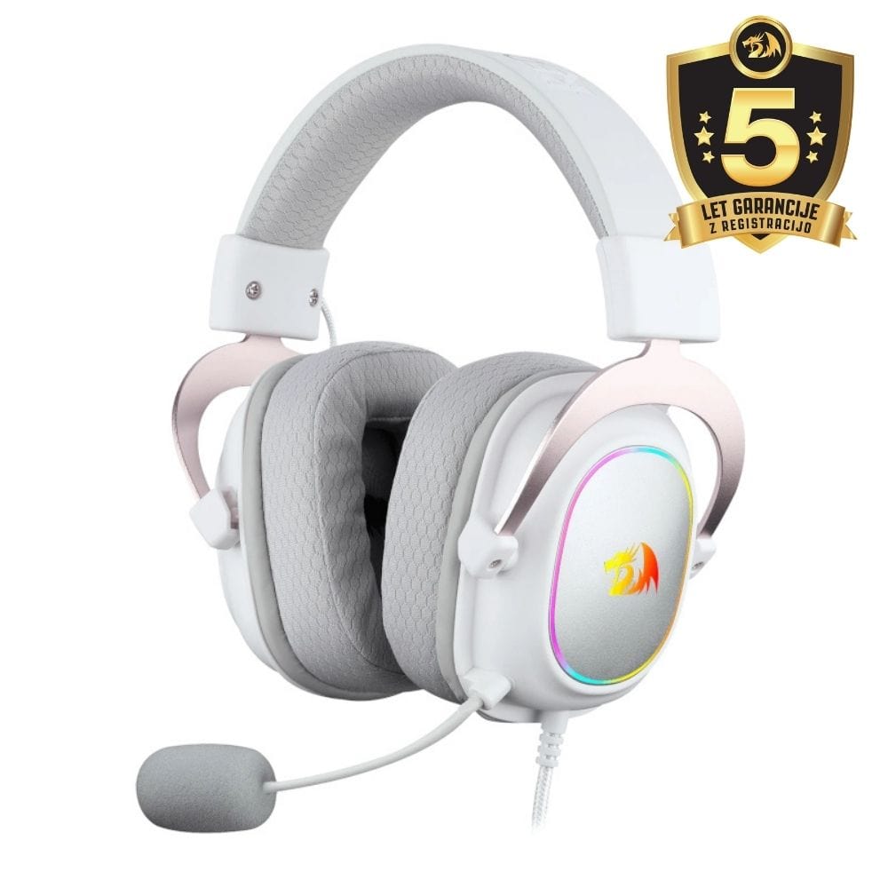 HEADSET - REDRAGON ZEUS-X RGB WHITE 6950376710079