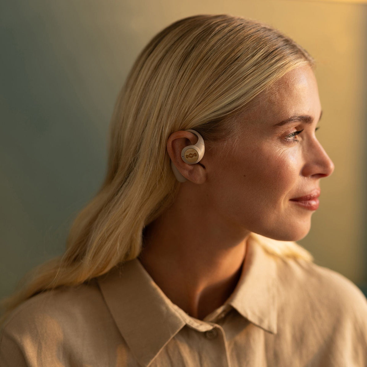 HOUSE OF MARLEY LIBERATE OPEN EAR EARPHONES CREAM 846885011515