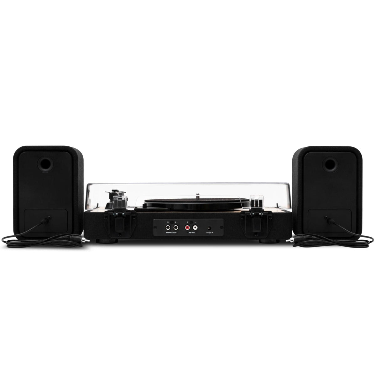 HOUSE OF MARLEY REVOLUTION BT TURNTABLE WITH SPEAKERS SIGNATURE BLACK 846885011379